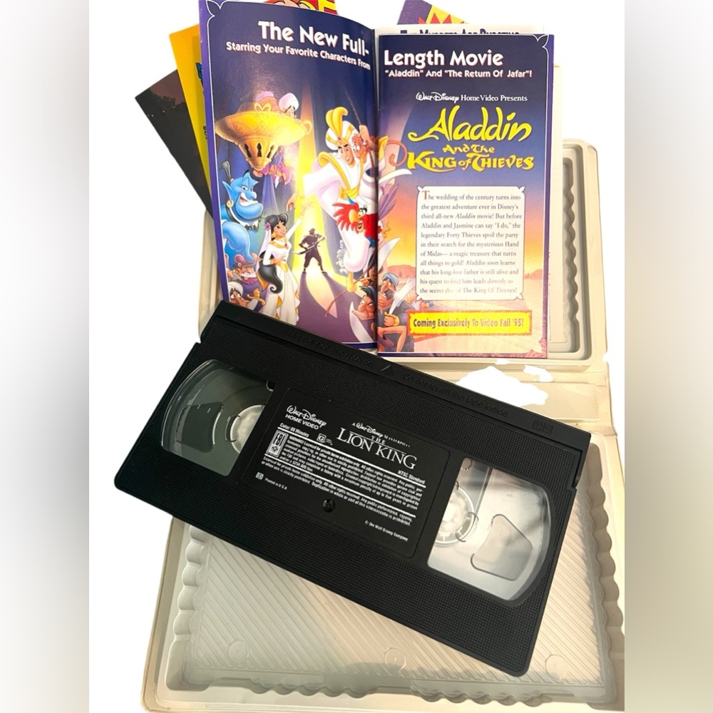 The Lion King RARE‎ PAPERS Walt Disney Masterpiece Collection VHS 1995 Pre-Owned